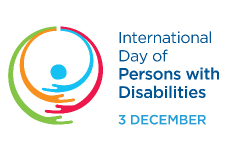 International Date of Persons with Disabilities logo.