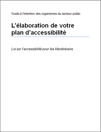 Photo of guide called How to Create Your Accessibilty Plan