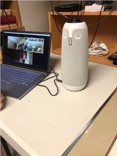 OWL technology device attached to a laptop