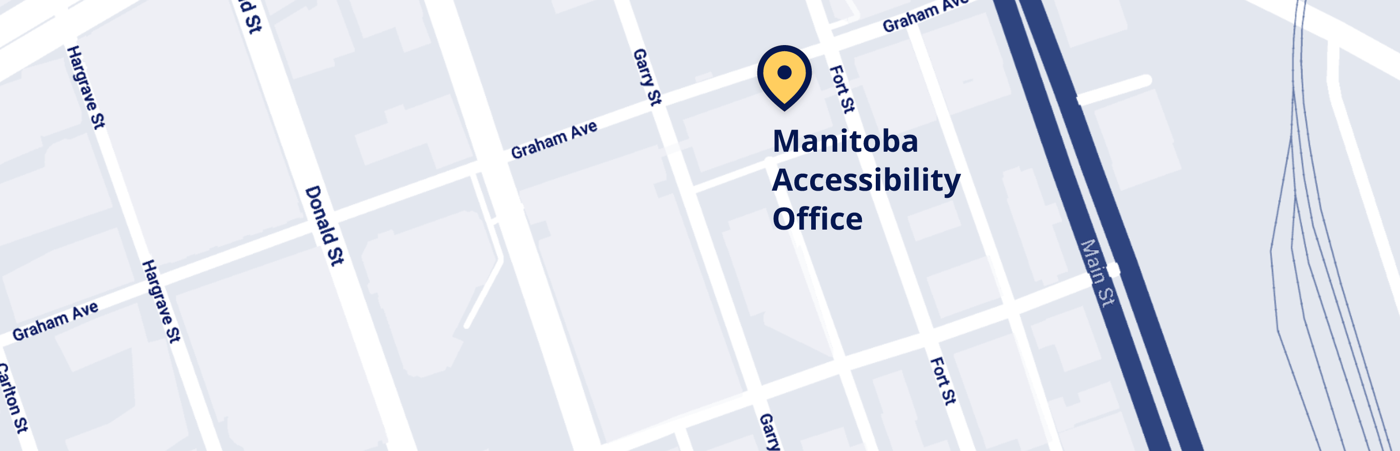 Feature Map of Manitoba Accessibility Office’s Location