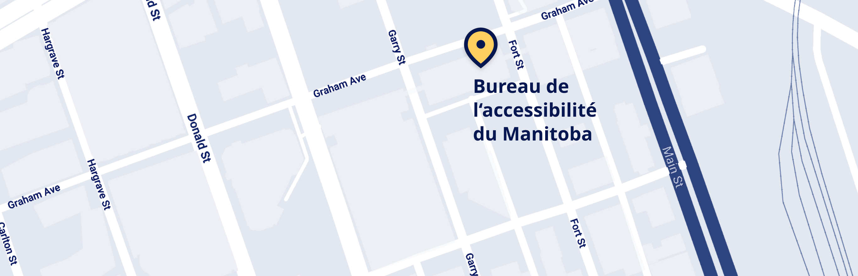 Feature Map of Manitoba Accessibility Office’s Location